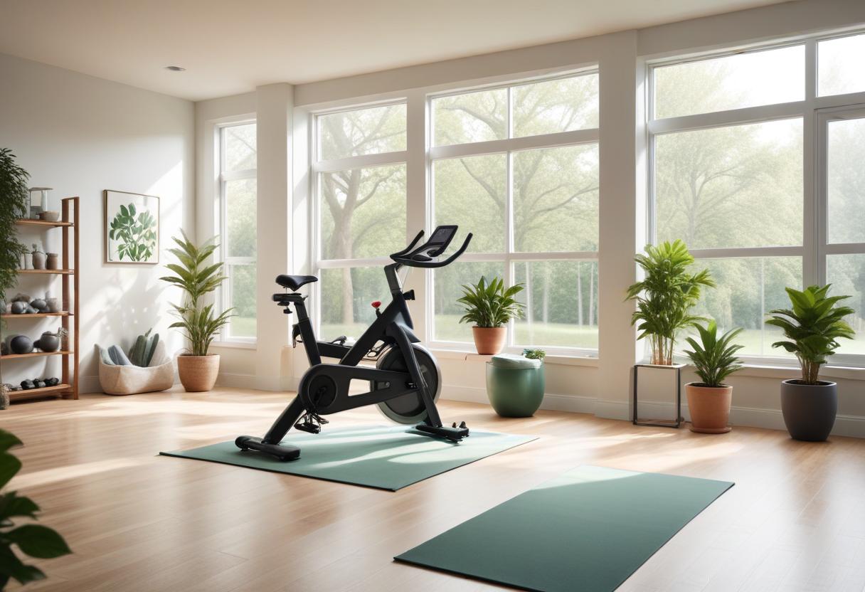 Maxfit motionscykel – ett roligare sätt att träna hemma! illustration