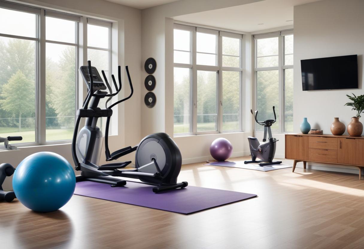 Träna smart och effektivt med extreme fit crosstrainer illustration