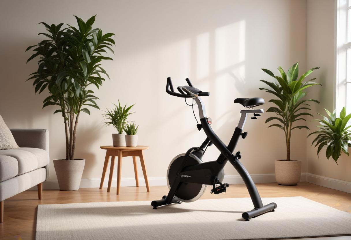 Få träning på köpet med hopfällbar motionscykel från Jula! illustration